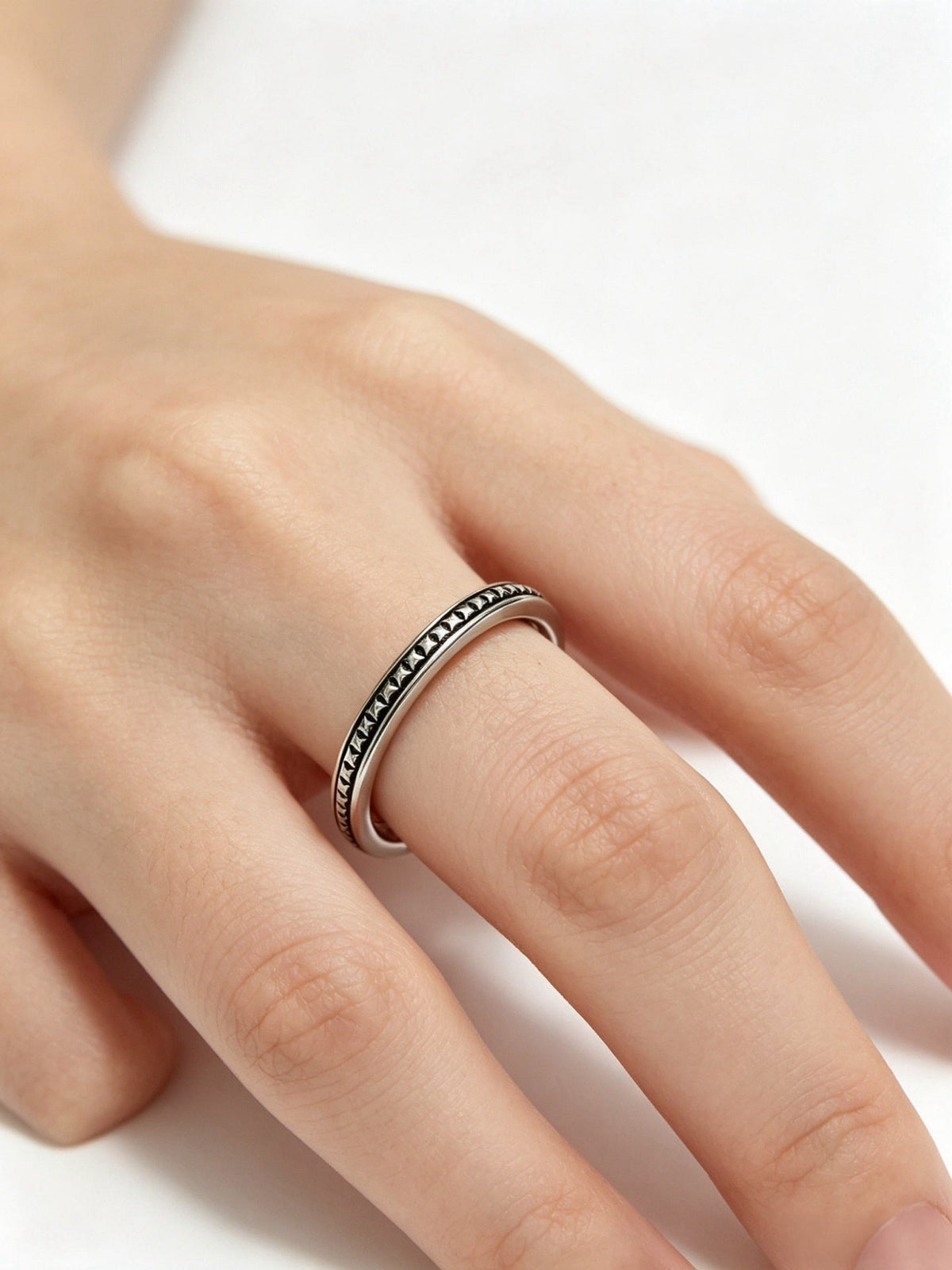 Martin Graham ring in polished metal-tone – front product view