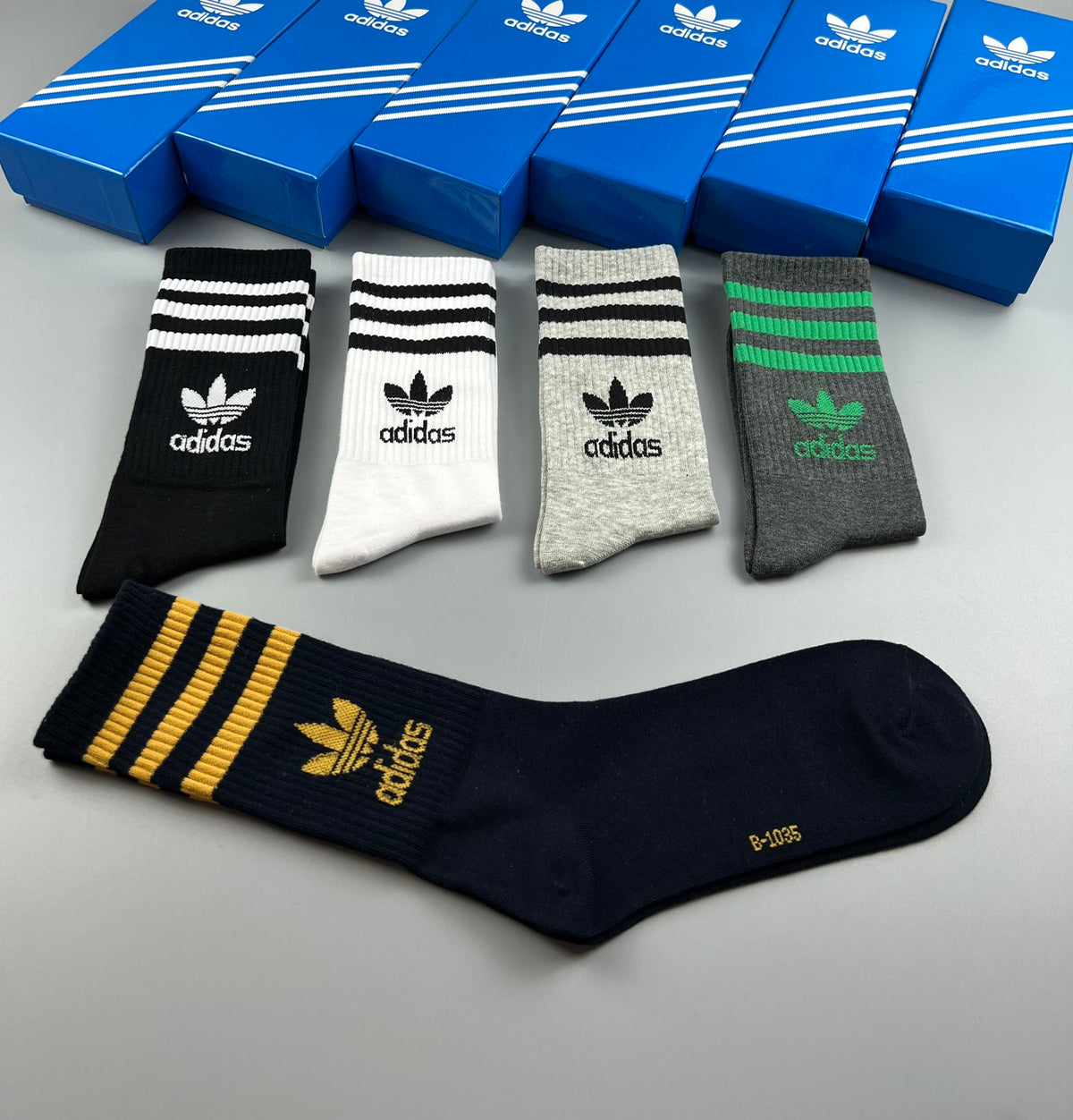 Adidas Striped Apparel - 5-Piece Box