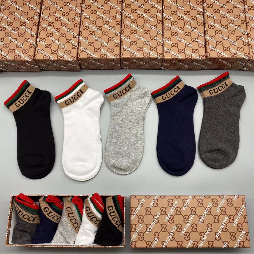 Gucci Mickey 86/14 Nylon-Spandex Breathable Socks – 5-Pair Pack