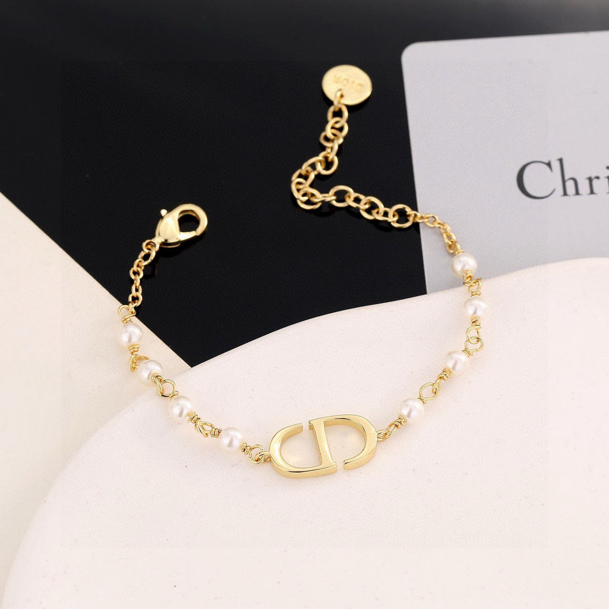 Martin Graham bracelet in polished metal-tone – front view