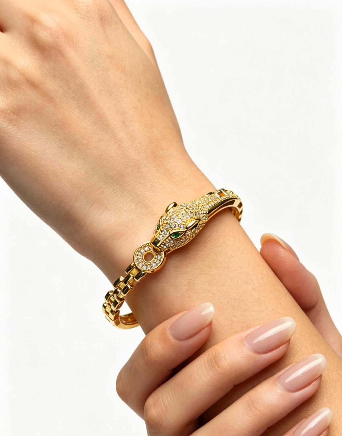 Martin Graham bracelet in polished metal-tone – detail view