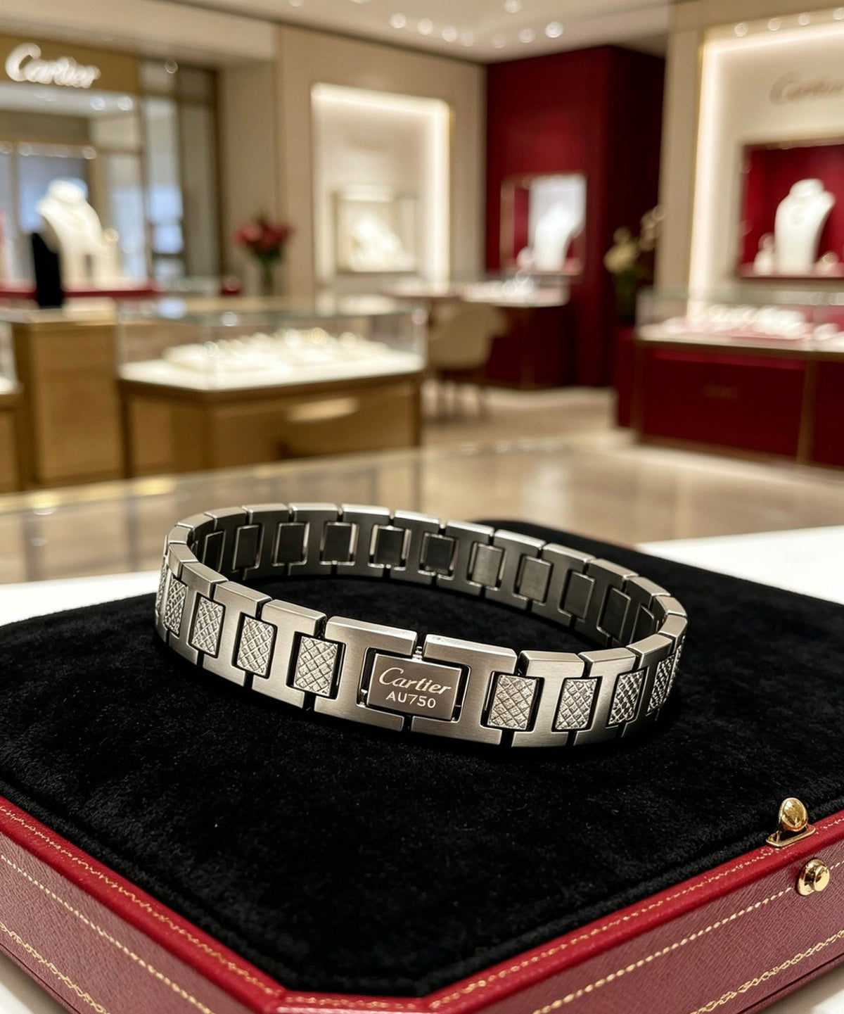Martin Graham bracelet in polished metal-tone – detail view