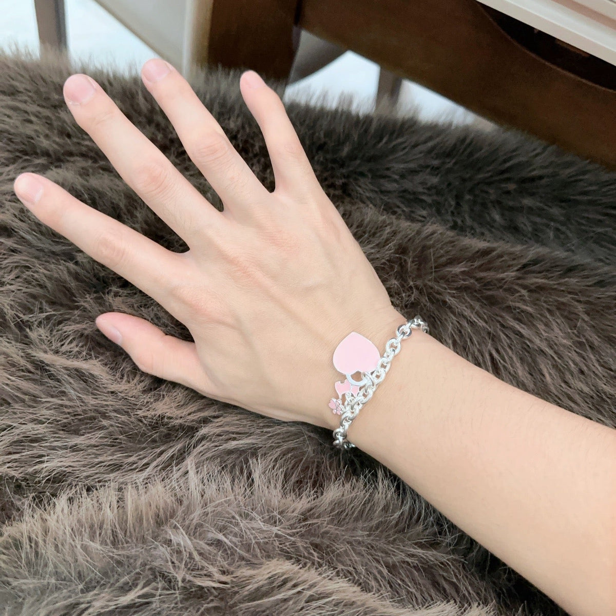 Martin Graham bracelet in polished metal-tone – detail view