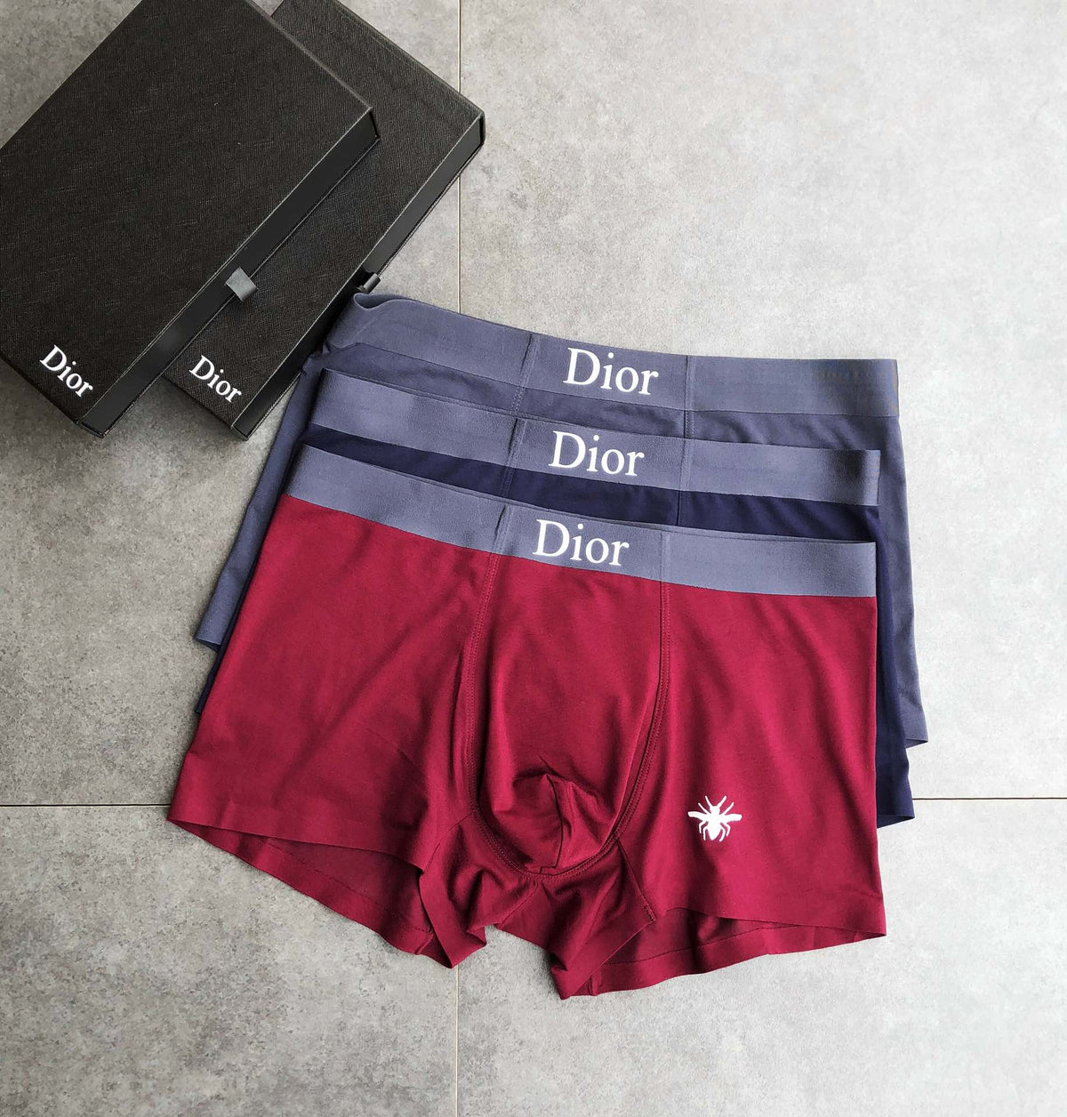 Dior Small Bee Men's Boxer Briefs - 3-Piece Box