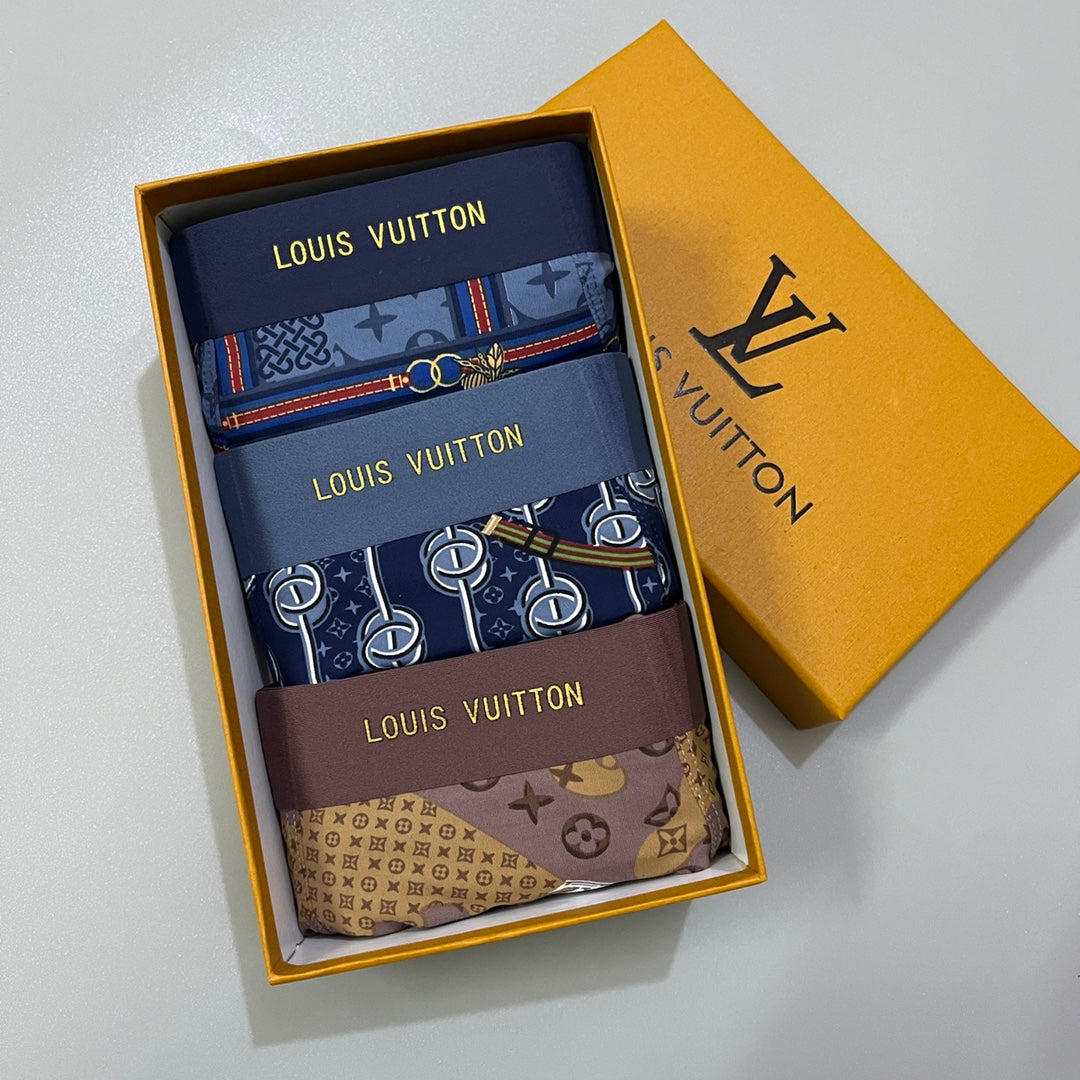 Louis Vuitton Nylon Blend Men's Boxer Briefs - 3-Piece Box - Sizes L-XXXL