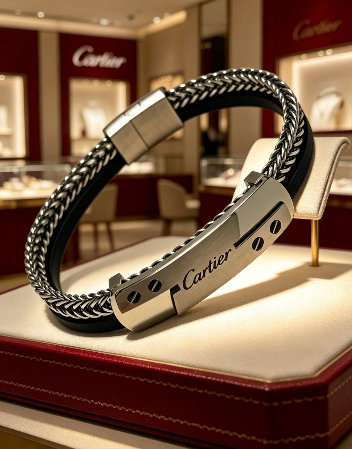 Martin Graham bracelet in polished metal-tone – detail view