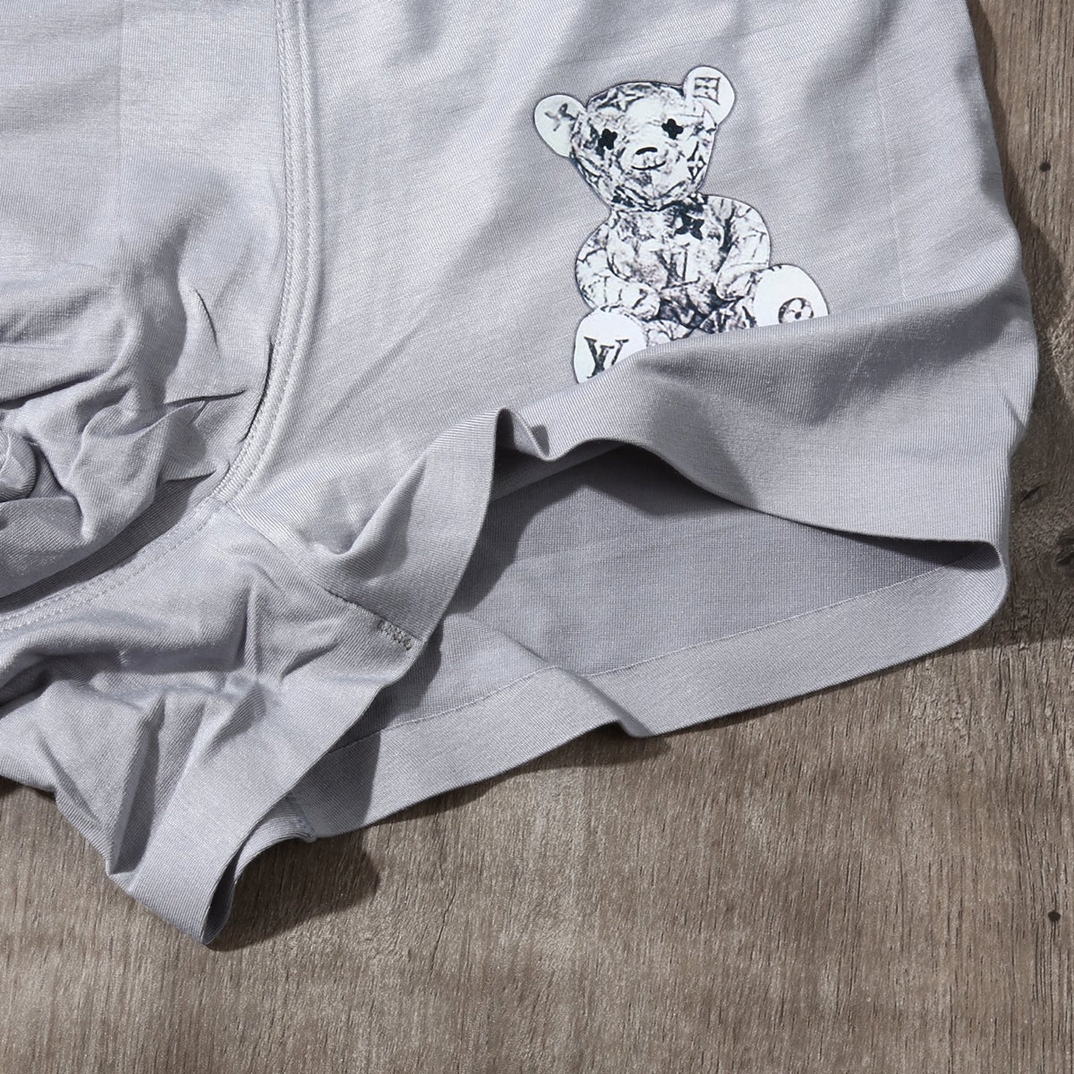 Louis Vuitton Modal-Blend Teddy Motif Men's Underwear - 3-Piece Box