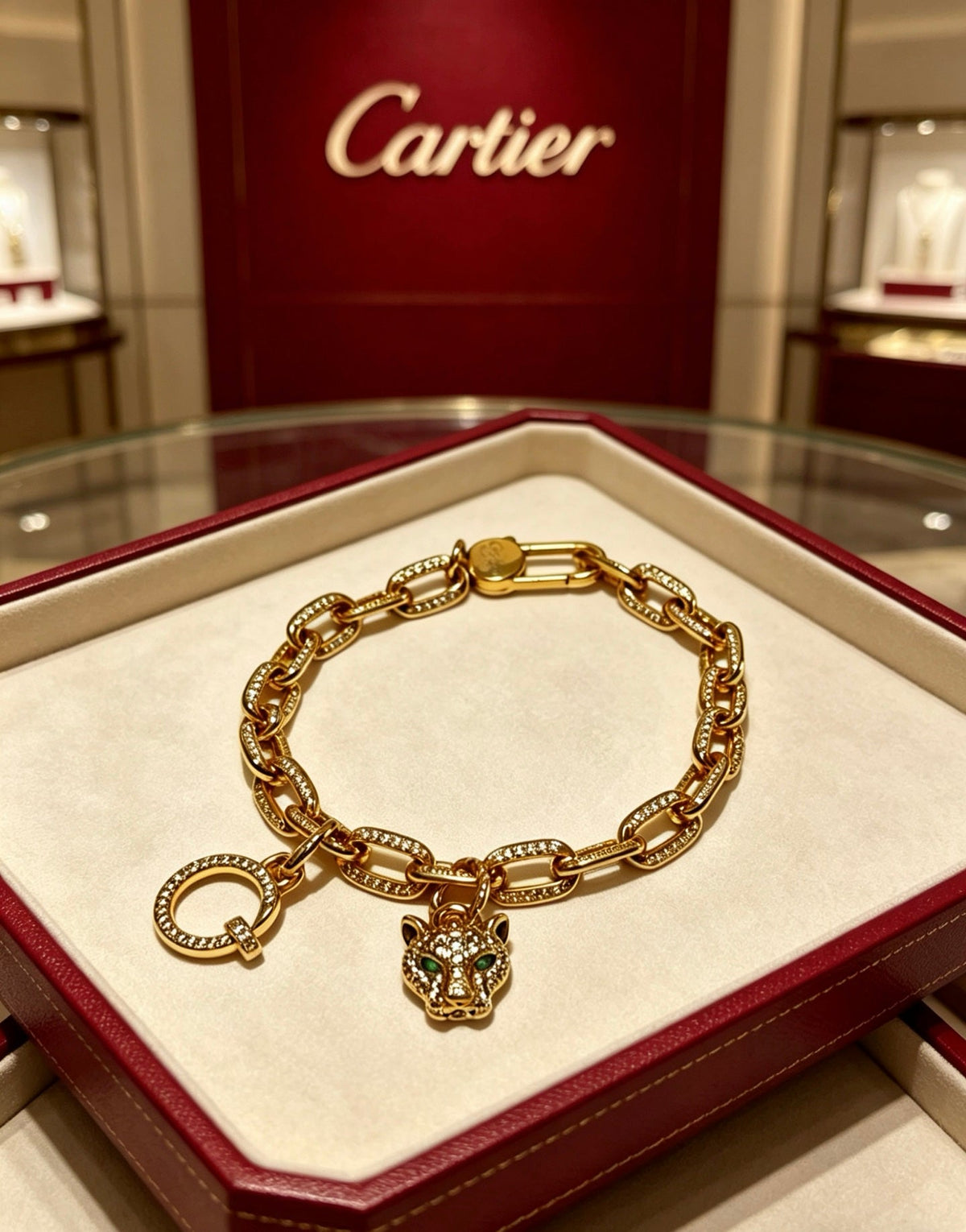 Martin Graham bracelet in polished metal-tone – detail view