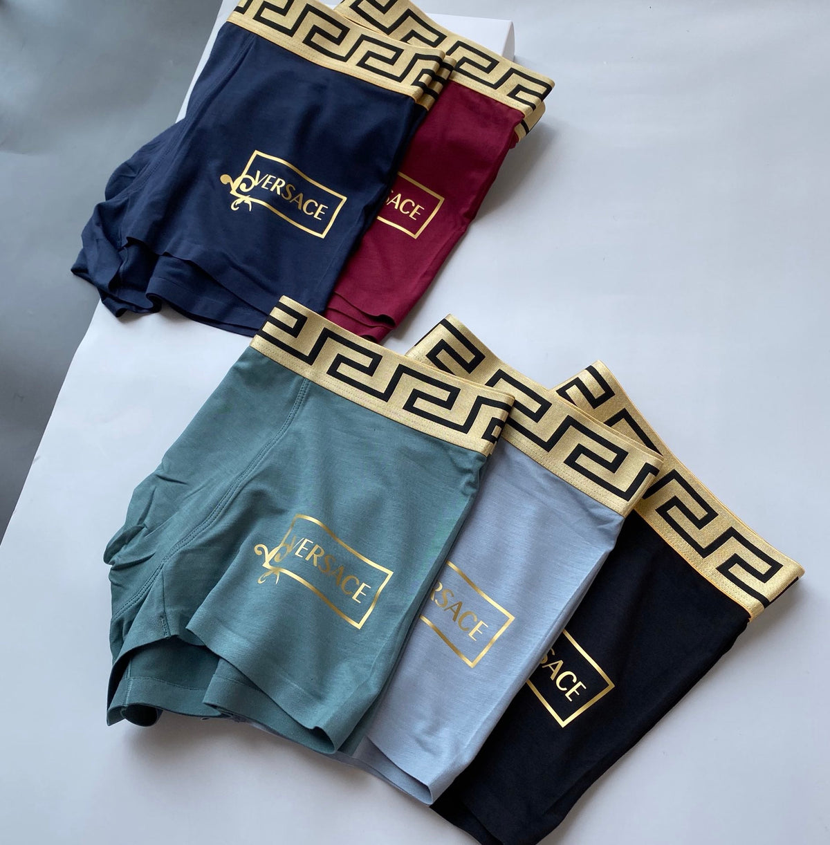 Versace 91/9 Modal-Spandex Men's Boxer Briefs - 3-Piece Box - Sizes L-XXXL