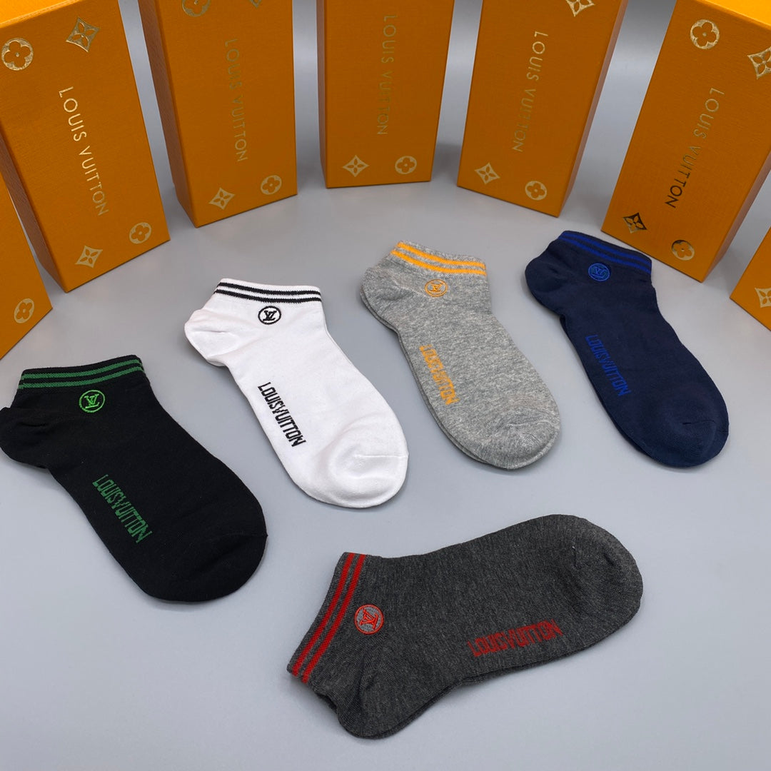 Louis Vuitton Restrained Wordmarks No-Show Socks