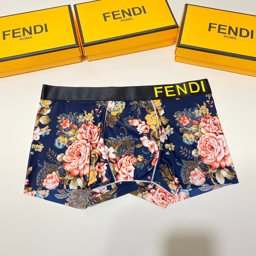 Fendi Ice-Silk Men's Boxer Briefs - 3-Piece Box - Sizes L-XXXL