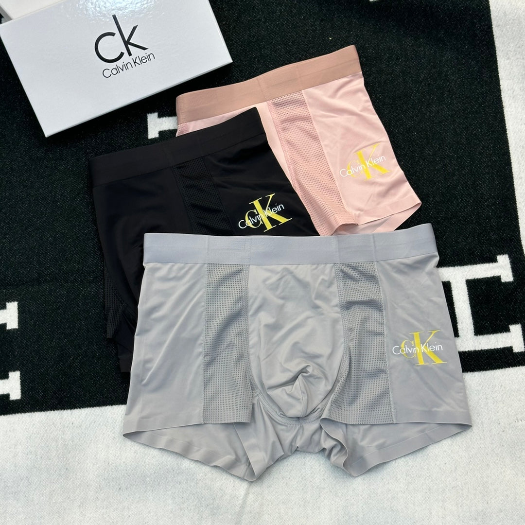 Calvin Klein Logo Men's Boxer Briefs - 3-Piece Box