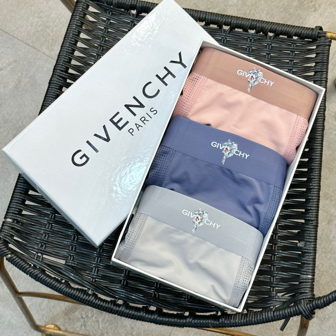 Givenchy Script And Graphic Men's Boxer Briefs - 3-Piece Box