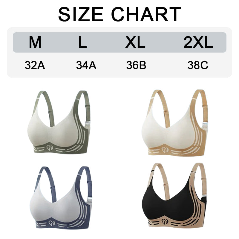 Seamless Wire-Free Push-up Anti-Sagging Bra Clothing & Accessories