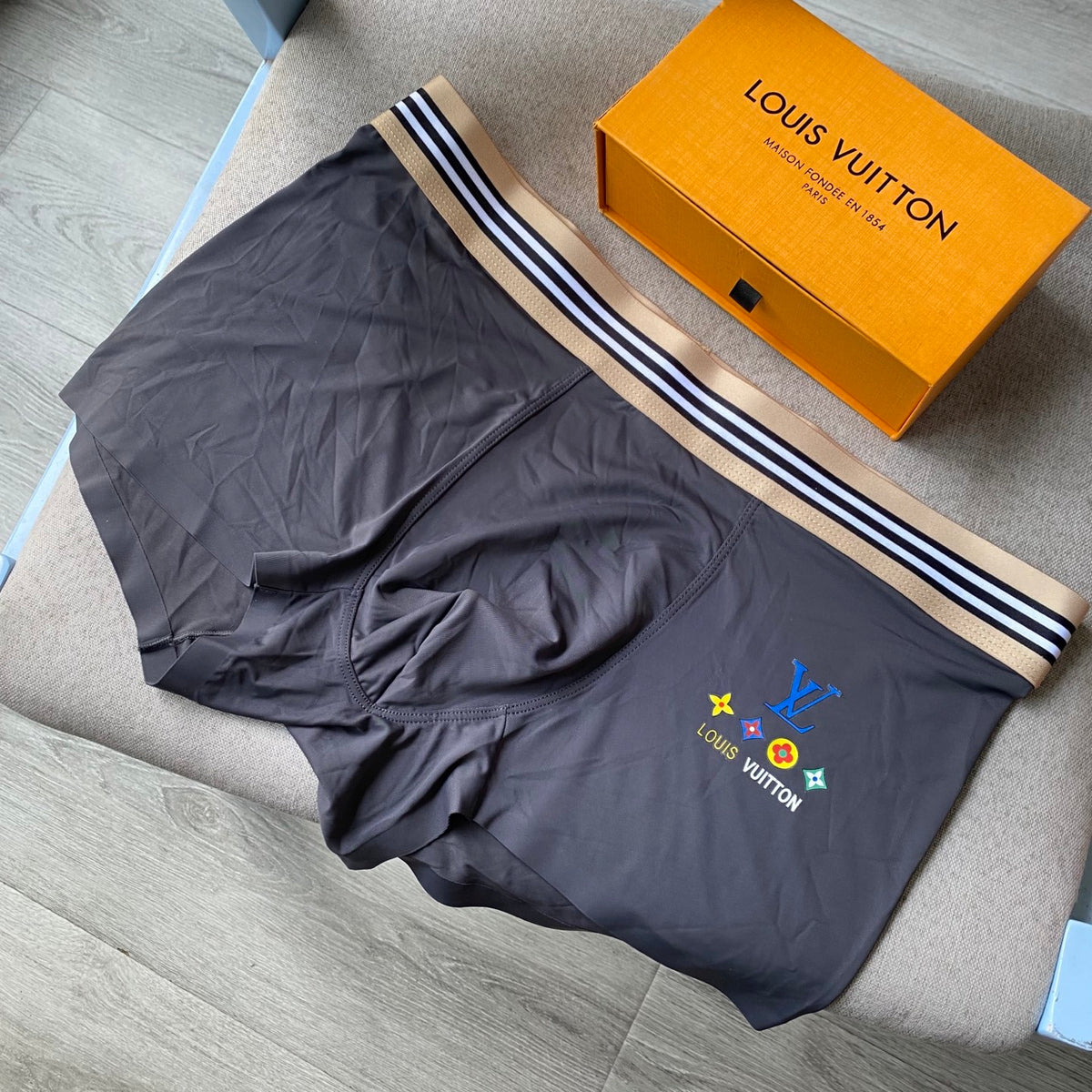 Louis Vuitton Navy & Blue Men's Boxer Briefs - 3-Piece Box