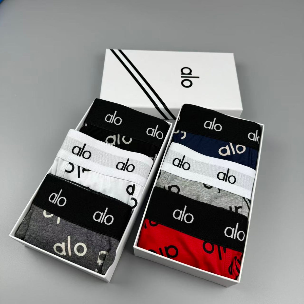 Alo Cotton Men's Boxer Briefs - 3-Piece Box