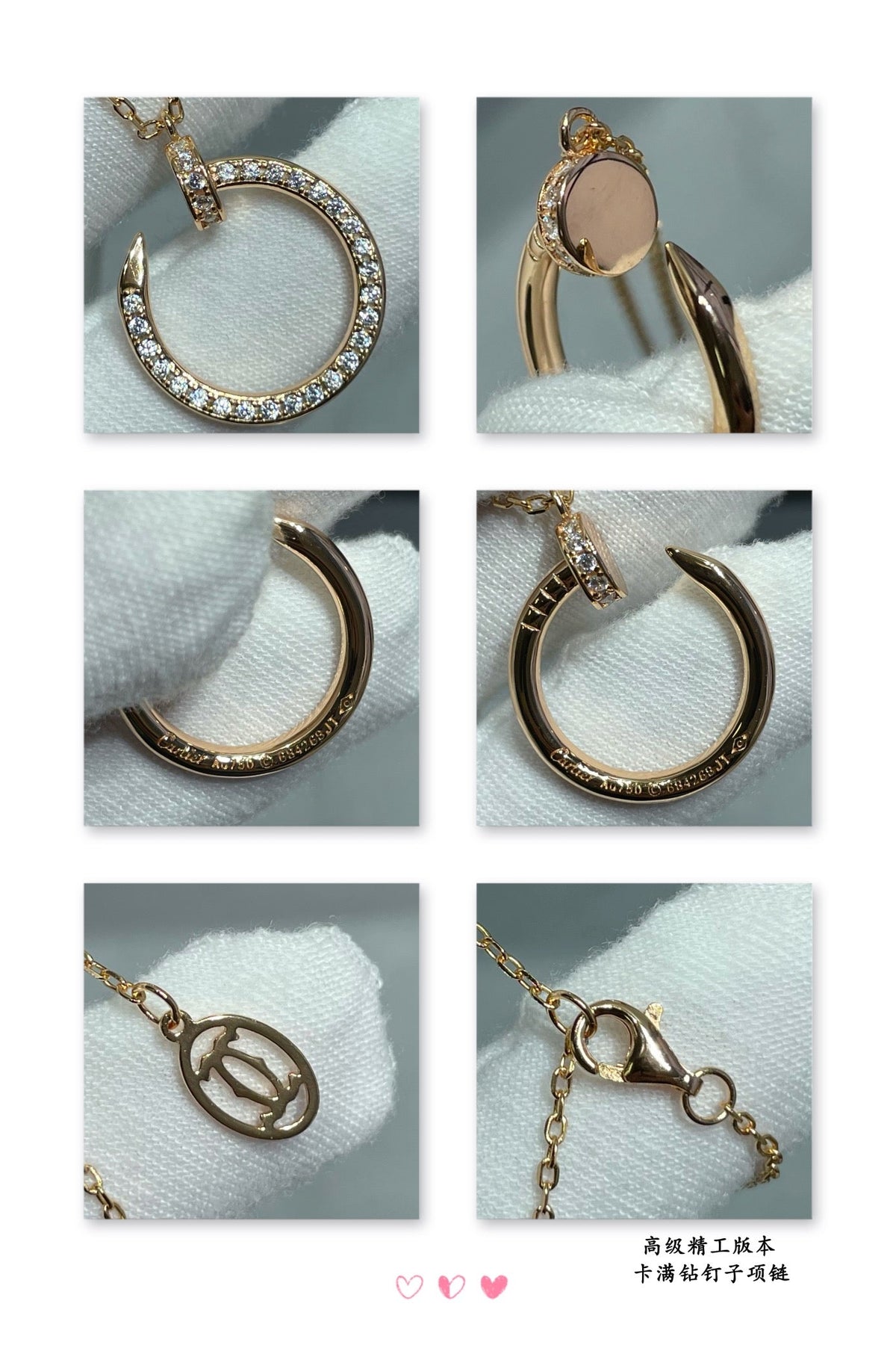 Martin Graham pendant necklace in polished metal-tone – detail view