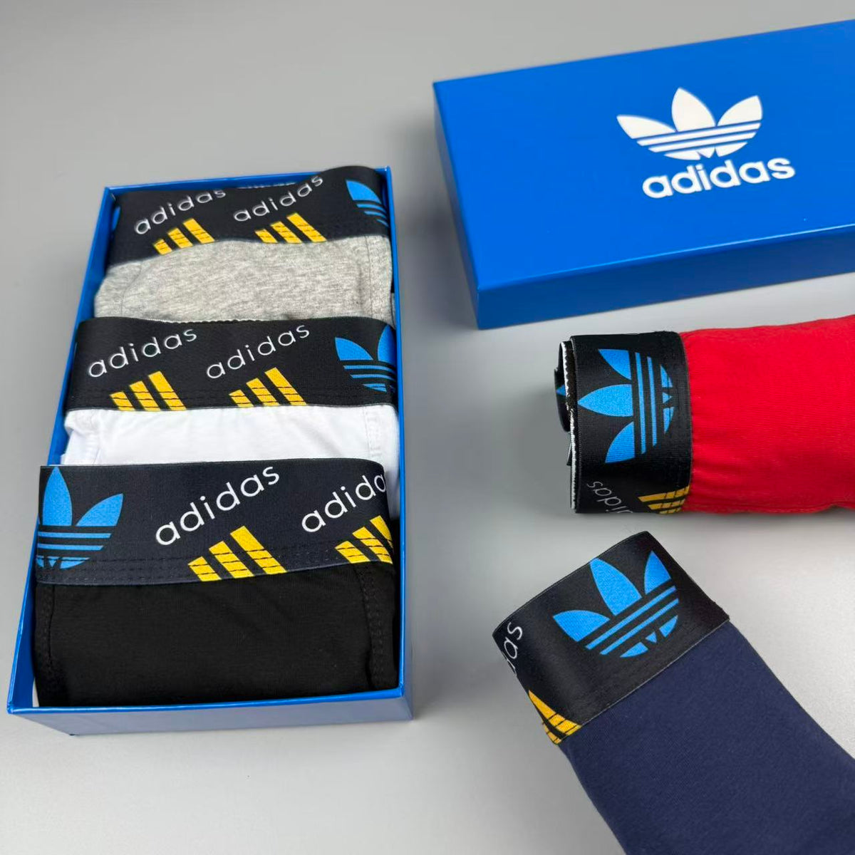 Adidas 86% Nylon & 14% stretch fibre Seamless-Cut Men's Boxer Briefs - 3-Piece Box