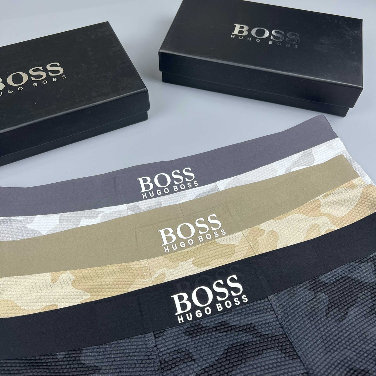 Boss 91/9 Modal-Spandex Breathable Men's Boxer Briefs – 3-Pack