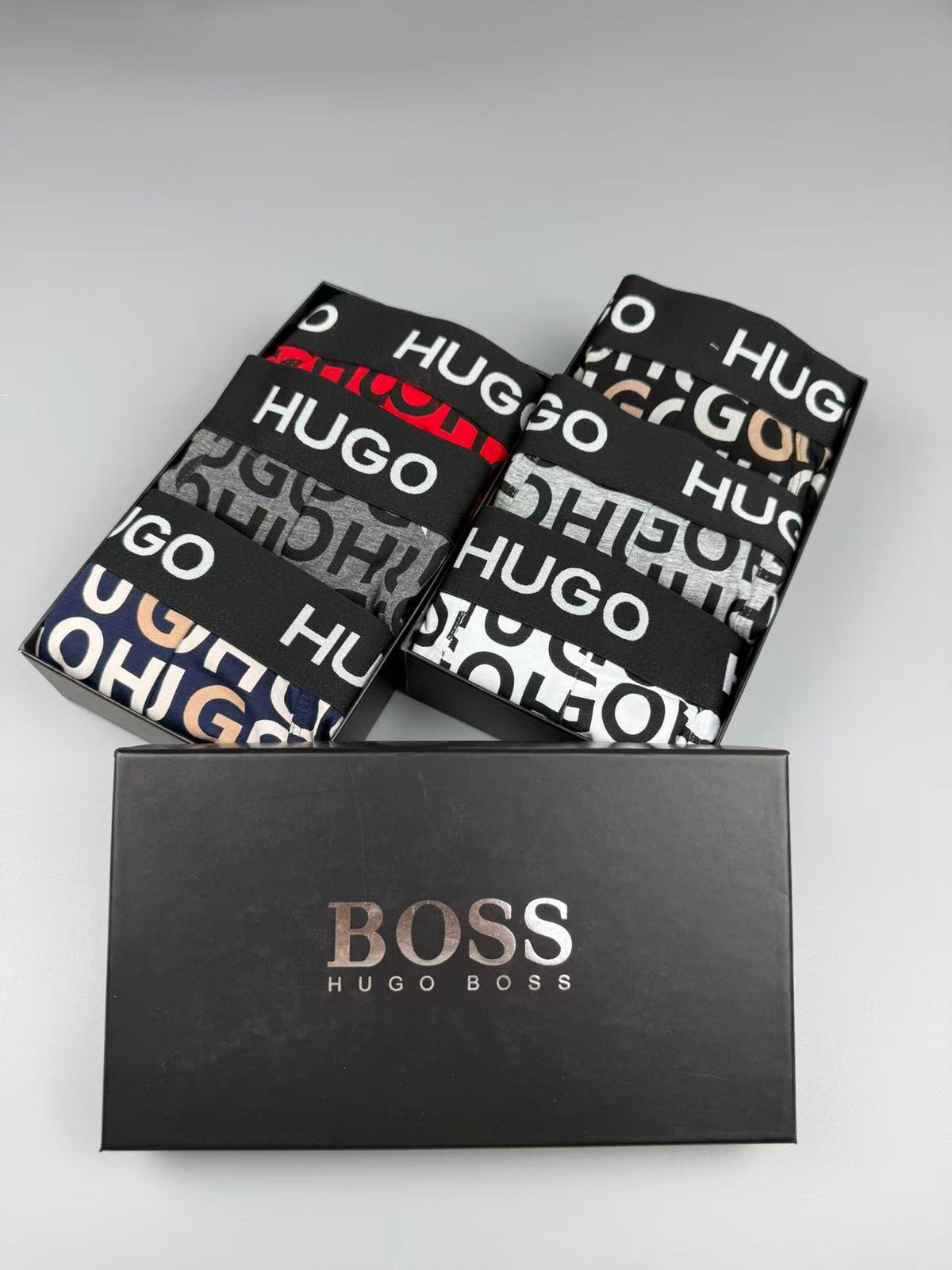 Boss Cotton Men's Boxer Briefs - 3-Piece Box