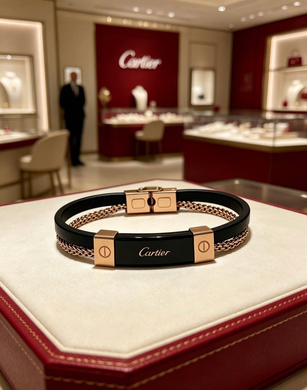 Martin Graham bracelet in polished metal-tone – detail view