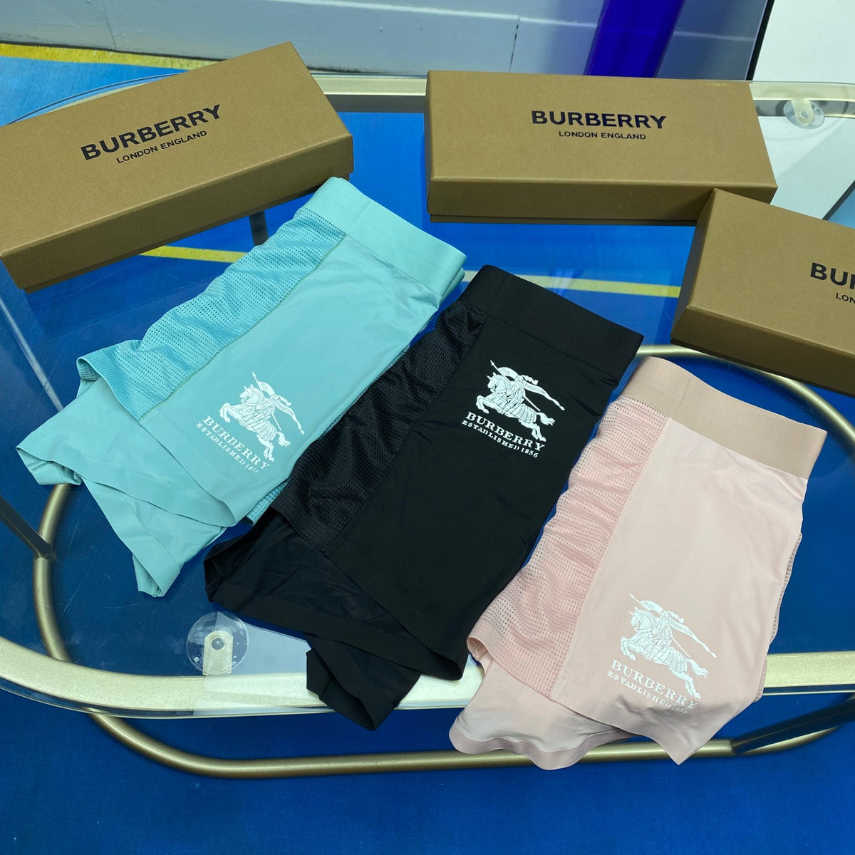 Burberry Horse Graphics Men's Boxer Briefs - 3-Piece Box