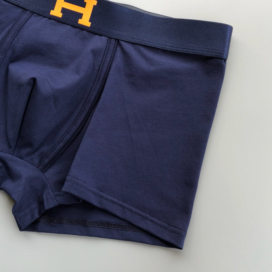 Hermes Contrast H Men's Boxer Briefs - 3-Piece Box