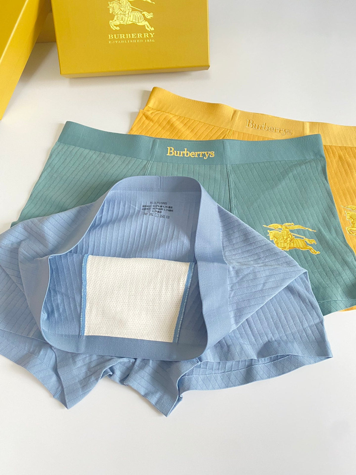 Burberry Horse Details Men's Boxer Briefs - 3-Piece Box