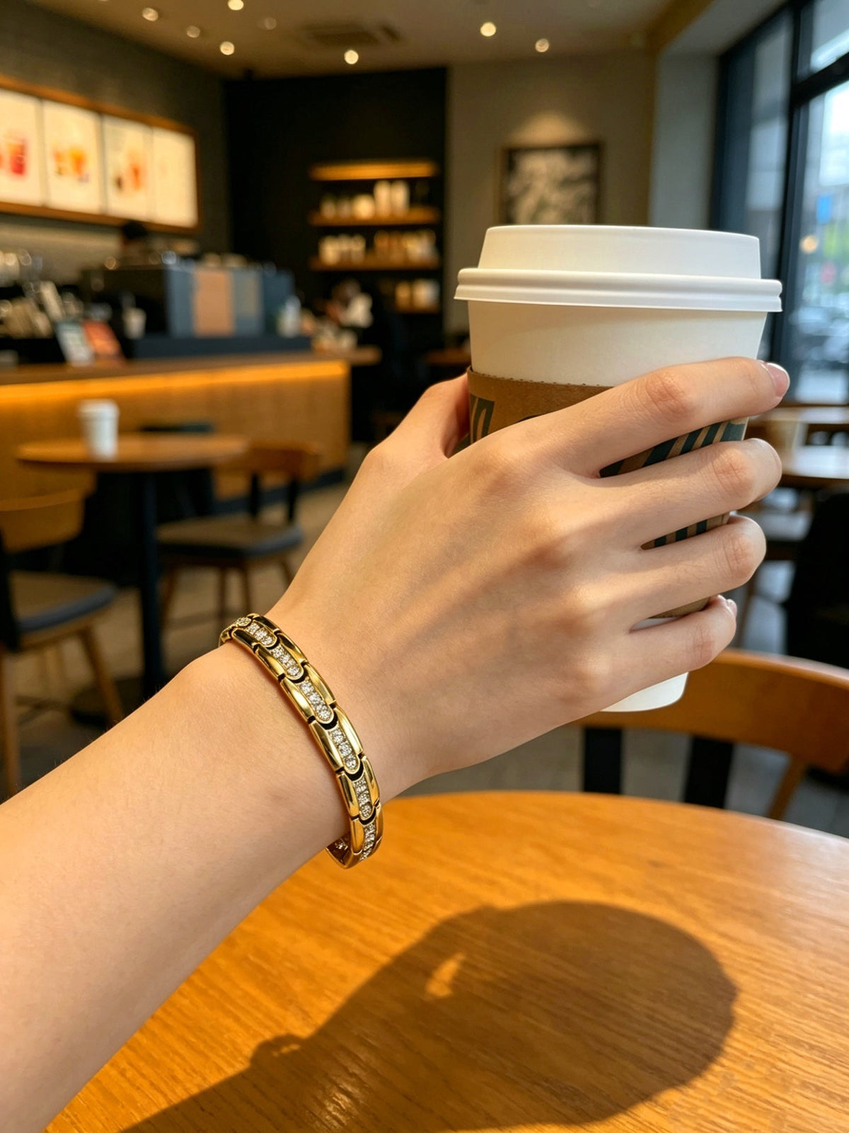 Martin Graham bracelet in polished metal-tone – detail view