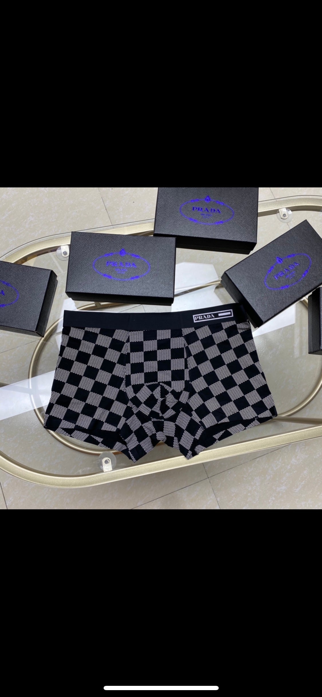 Prada Cotton Men's Boxer Briefs - 3-Piece Box - Sizes L-XXXL