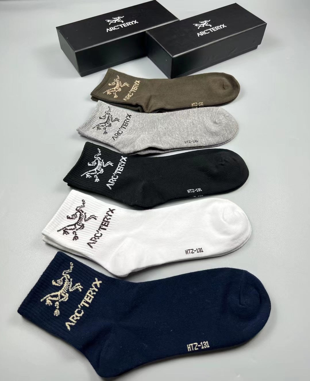 Arc'teryx Cotton Bird Graphics Crew Socks - 5-Pair Set