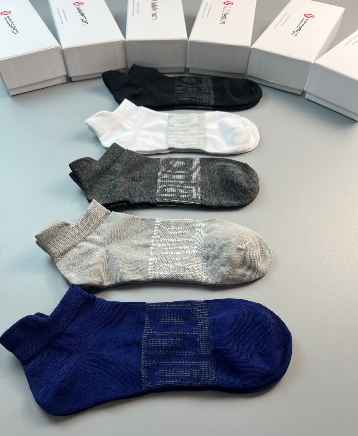 Lululemon Cotton No-Show Socks - 5-Pair Set