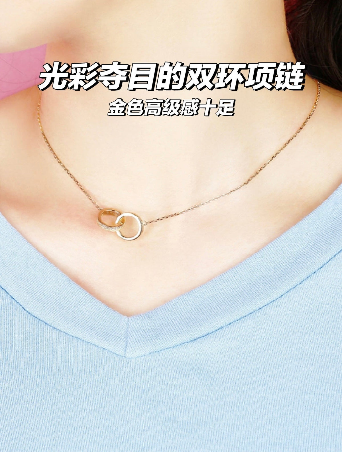 Martin Graham pendant necklace in polished metal-tone – detail view