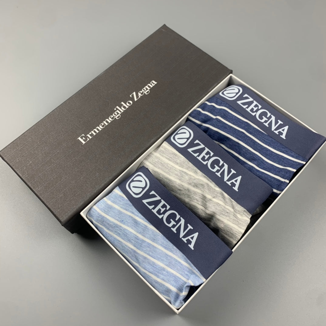 Zegna Men's Boxer Briefs - 3-Piece Box - Sizes L-XXXL