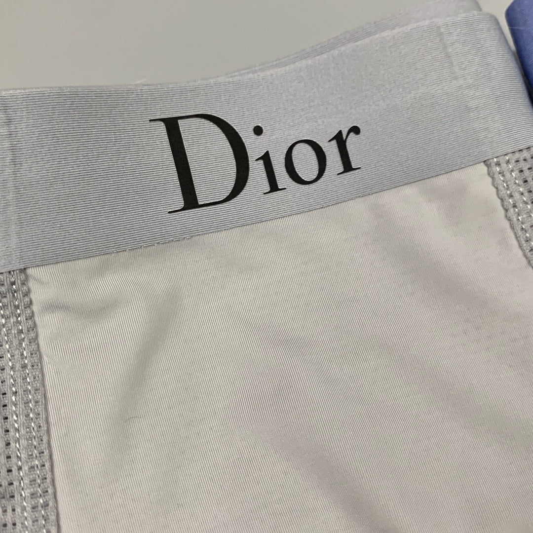 Dior Contrast Logo Waistbands Men's Boxer Briefs - 3-Piece Box